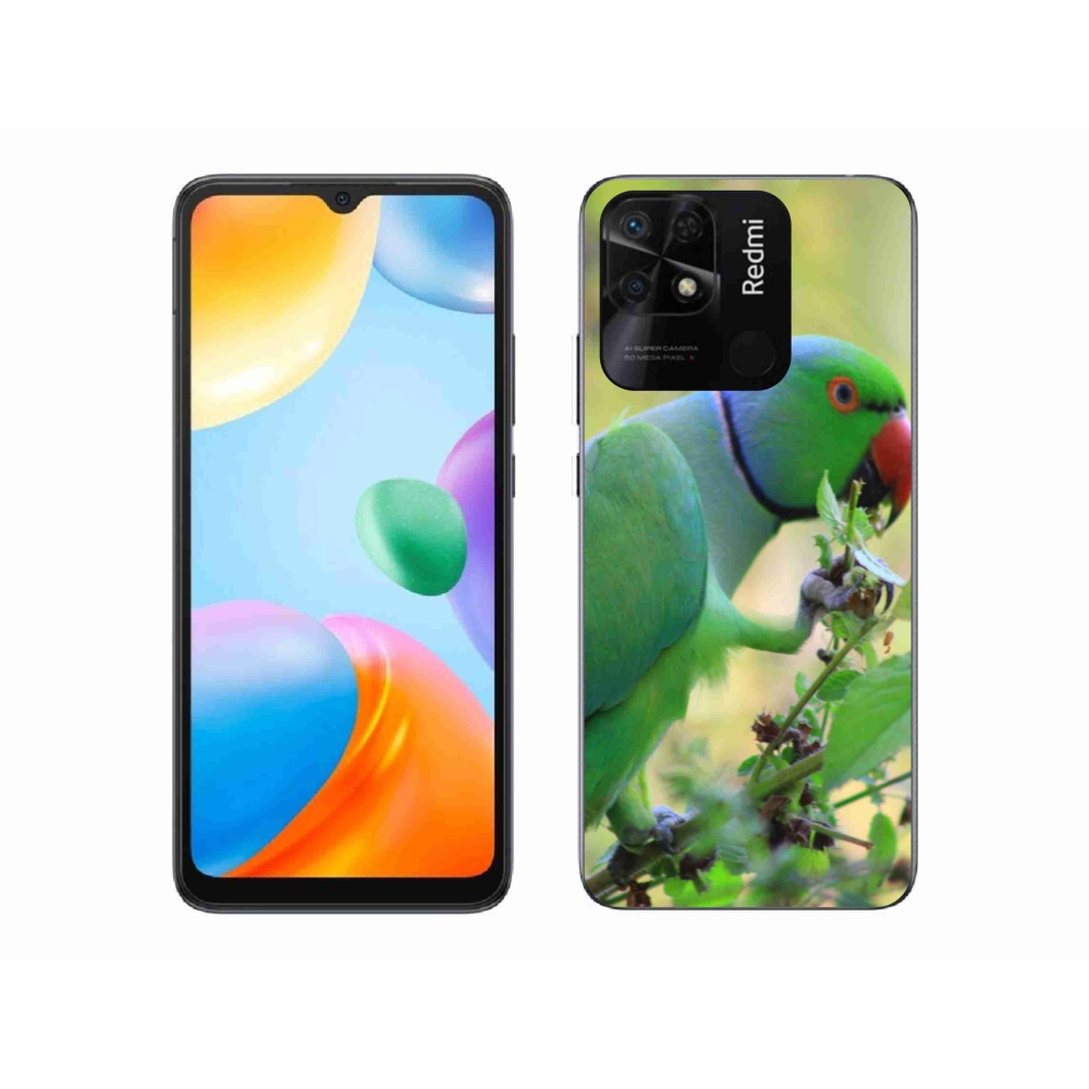 Gélový kryt mmCase na Xiaomi Redmi 10C - papagáj Alexandr