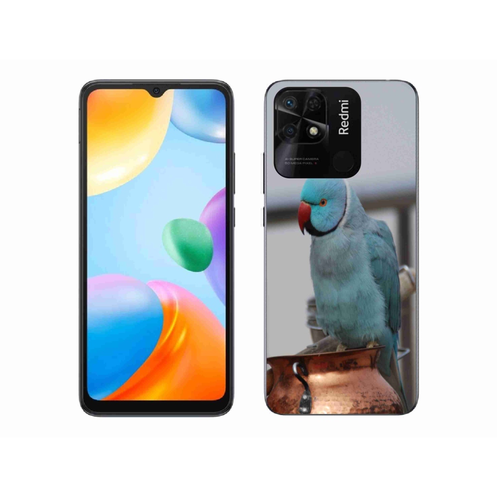 Gélový kryt mmCase na Xiaomi Redmi 10C - papagáj Alexandr modrý