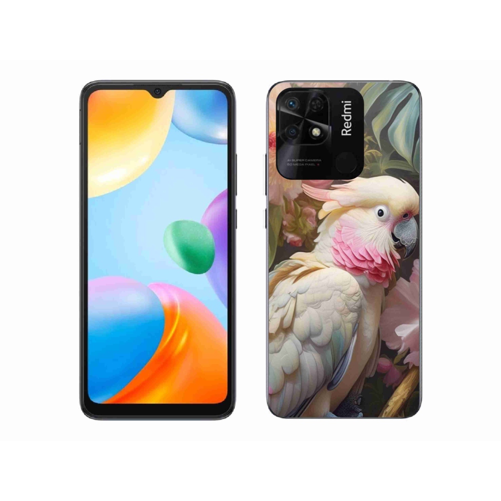 Gélový kryt mmCase na Xiaomi Redmi 10C - papagáj kakadu ružový 2