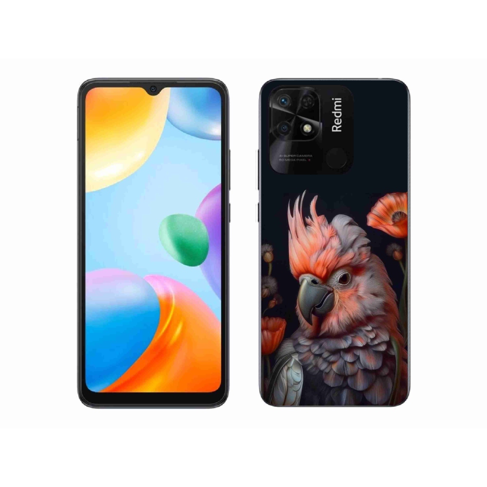 Gélový kryt mmCase na Xiaomi Redmi 10C - papagáj kakadu vo farbách