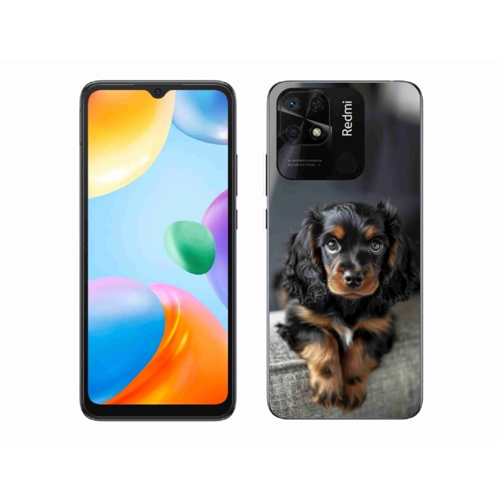 Gélový kryt mmCase na Xiaomi Redmi 10C - roztomilý dlhosrstý jazvečík