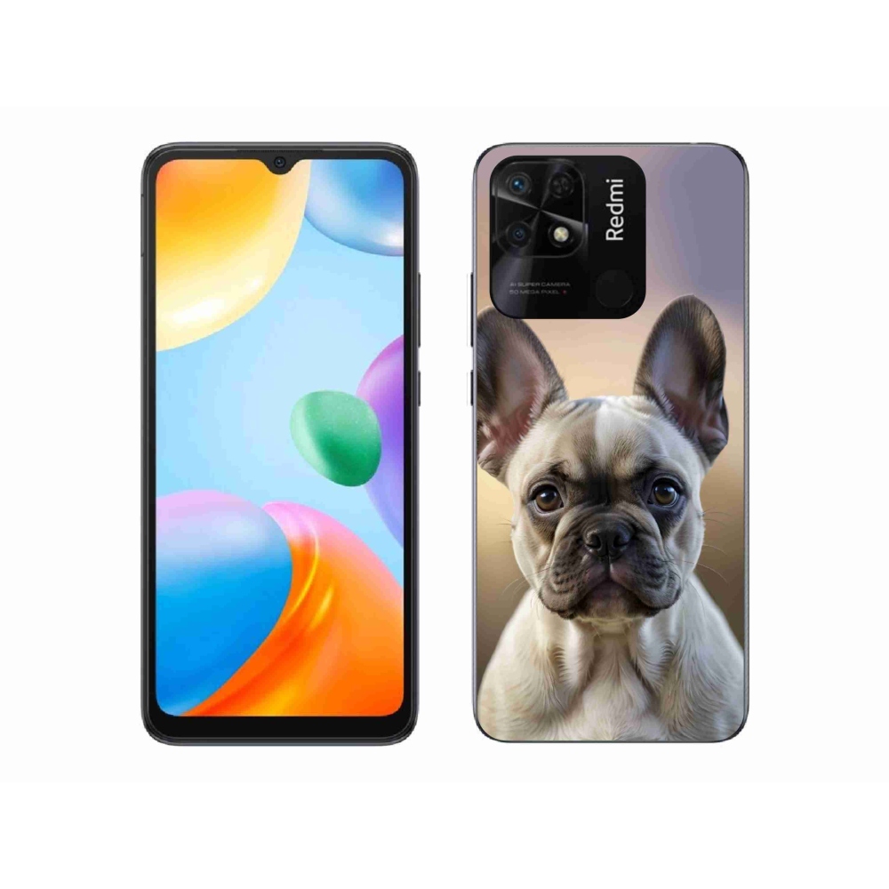Gélový kryt mmCase na Xiaomi Redmi 10C - roztomilý francúzsky buldoček