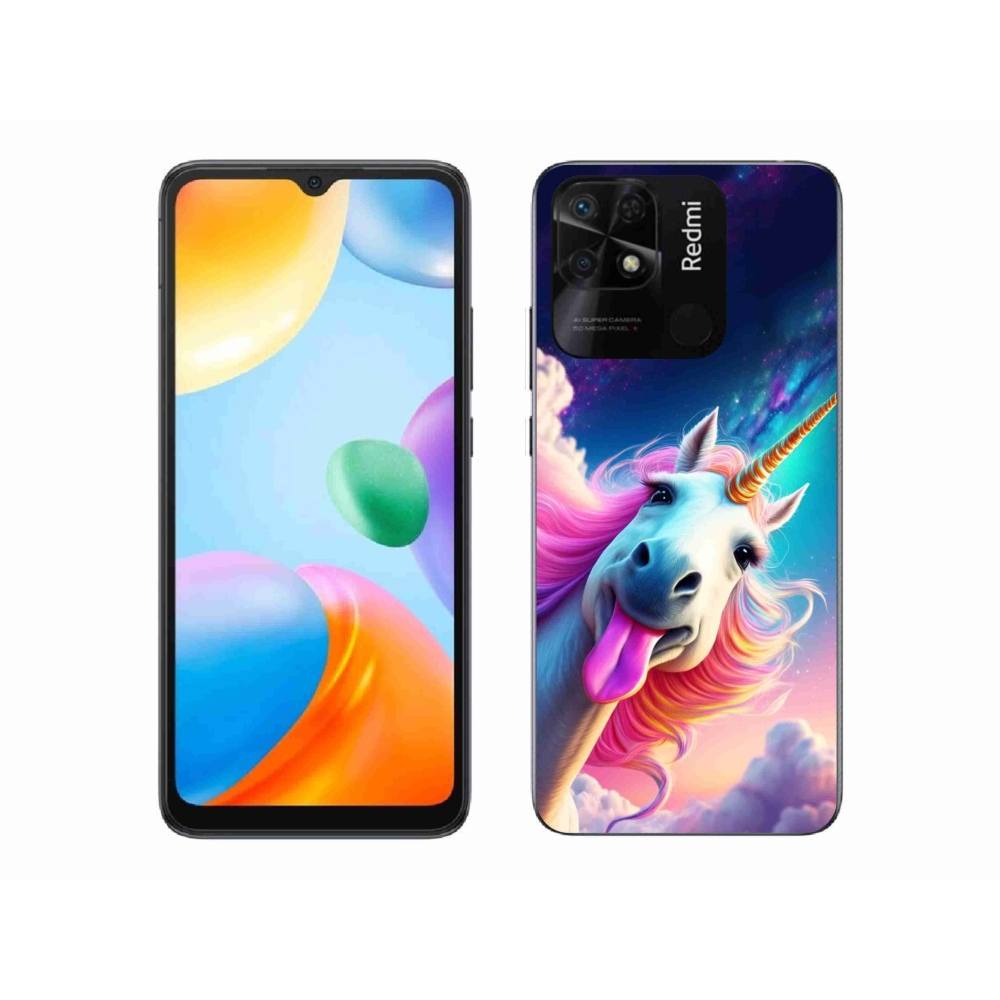 Gélový kryt mmCase na Xiaomi Redmi 10C - šialený jednorožec