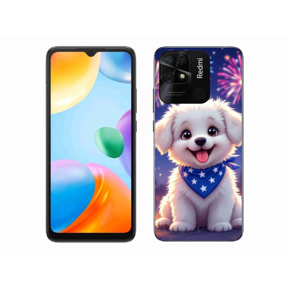 Gélový kryt mmCase na Xiaomi Redmi 10C - slávnostné šteňa