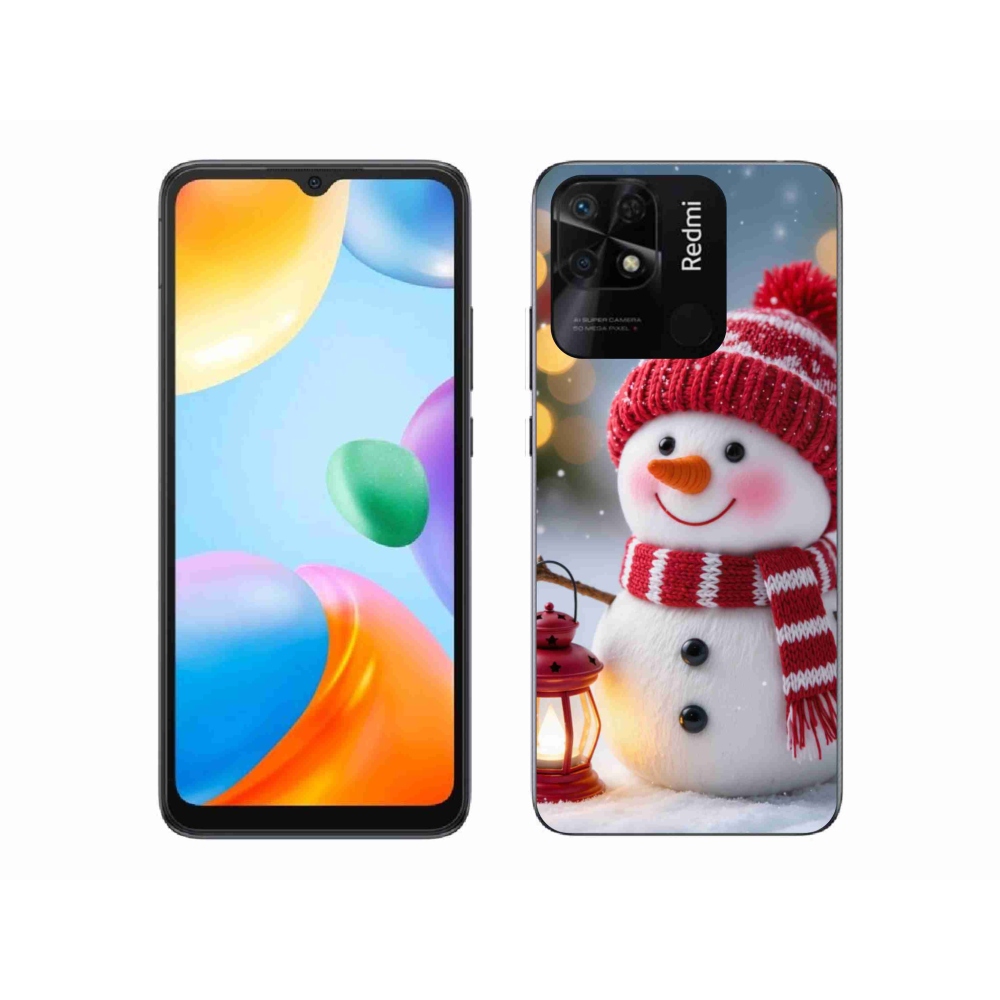 Gélový kryt mmCase na Xiaomi Redmi 10C - snehuliak 2