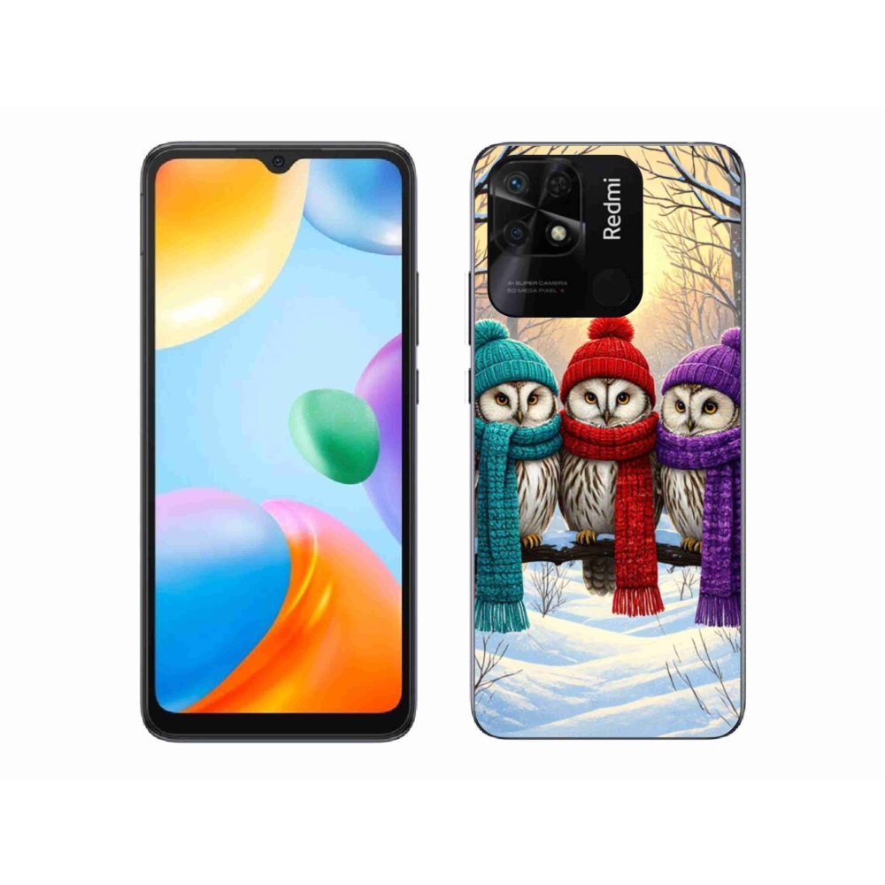 Gélový kryt mmCase na Xiaomi Redmi 10C - soví priatelia