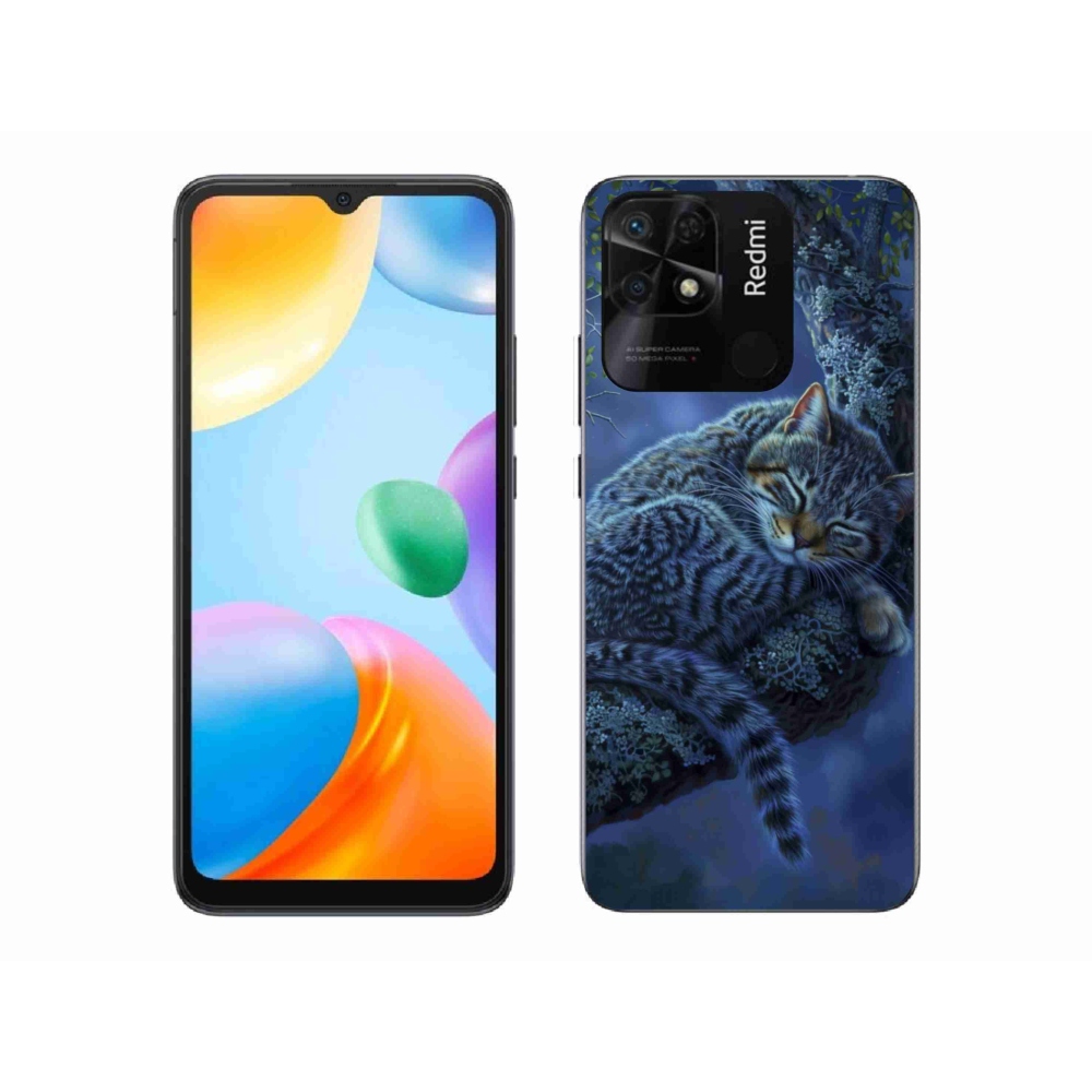 Gélový kryt mmCase na Xiaomi Redmi 10C - spiaca mačka