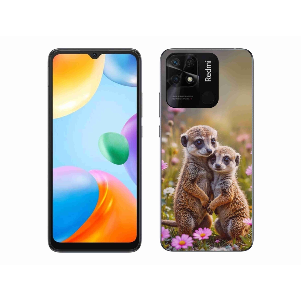 Gélový kryt mmCase na Xiaomi Redmi 10C - surikatí duo