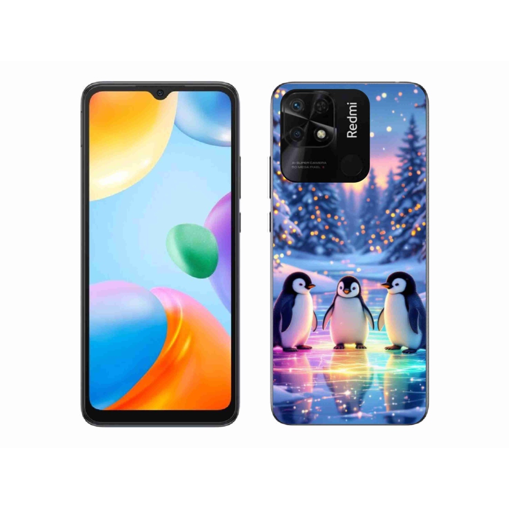 Gélový kryt mmCase na Xiaomi Redmi 10C - tučniaky