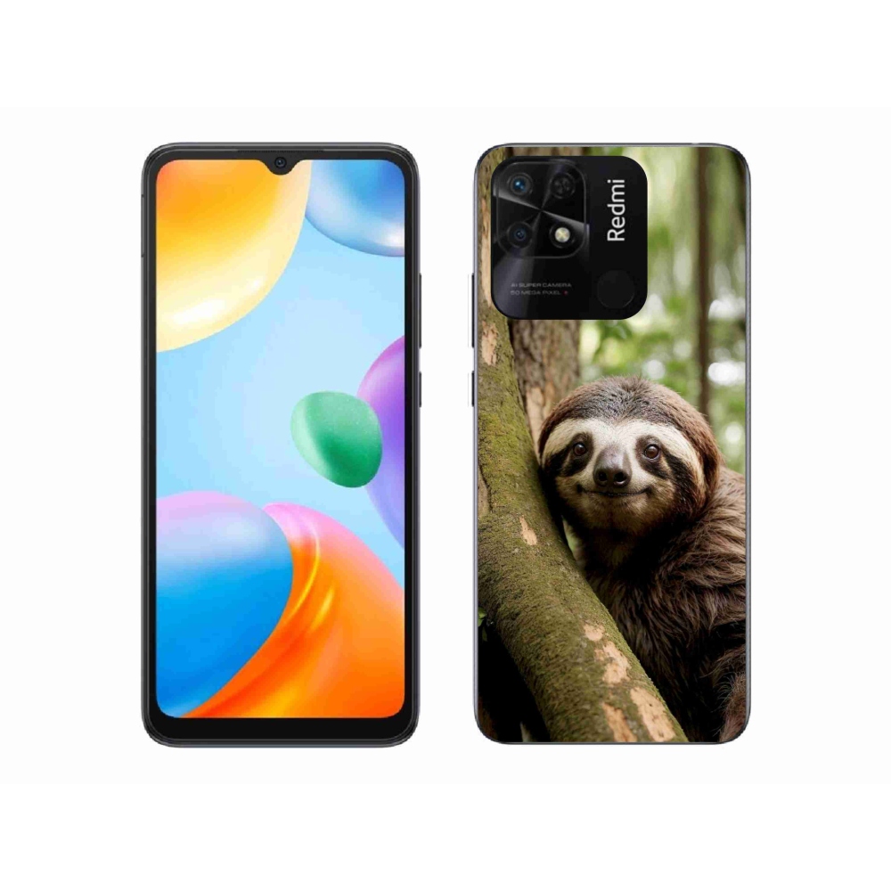 Gélový kryt mmCase na Xiaomi Redmi 10C - usmievavý leňochod