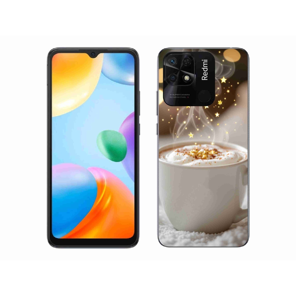 Gélový kryt mmCase na Xiaomi Redmi 10C - vianočný horúci nápoj