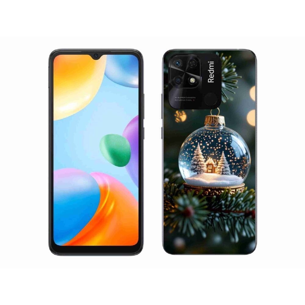Gélový kryt mmCase na Xiaomi Redmi 10C - vianočné gule 2
