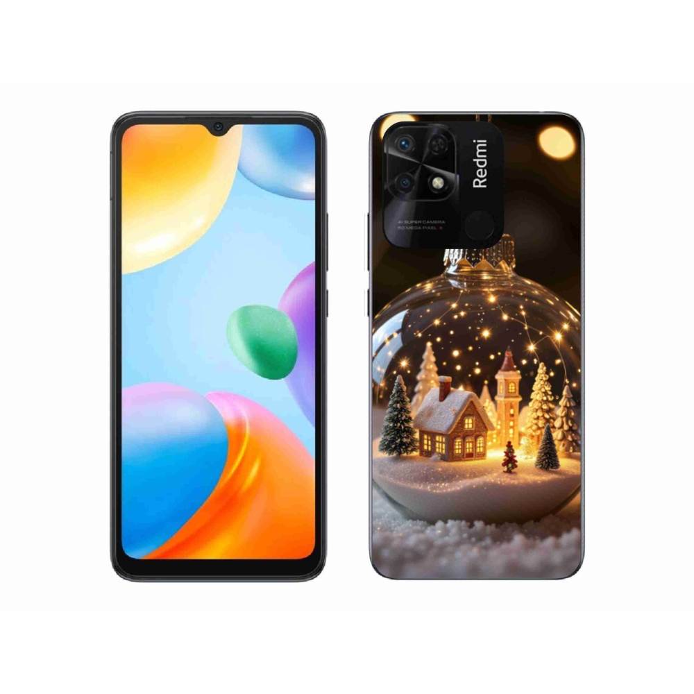 Gélový kryt mmCase na Xiaomi Redmi 10C - vianočné gule 3