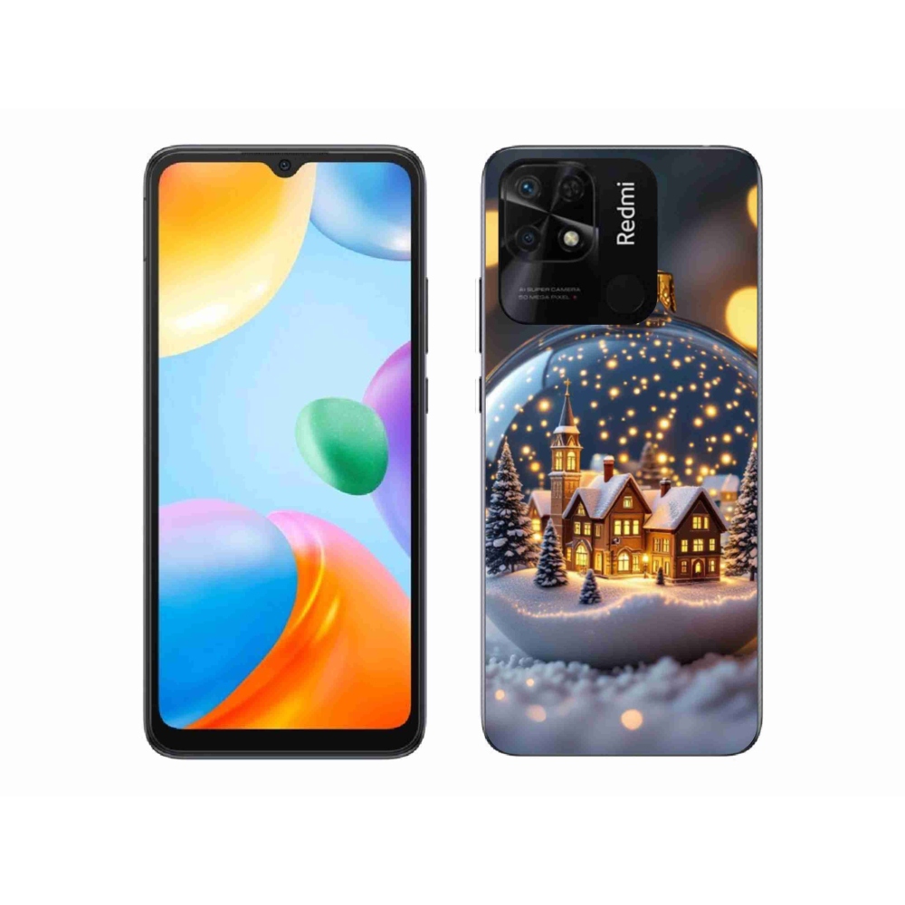 Gélový kryt mmCase na Xiaomi Redmi 10C - vianočné gule 4