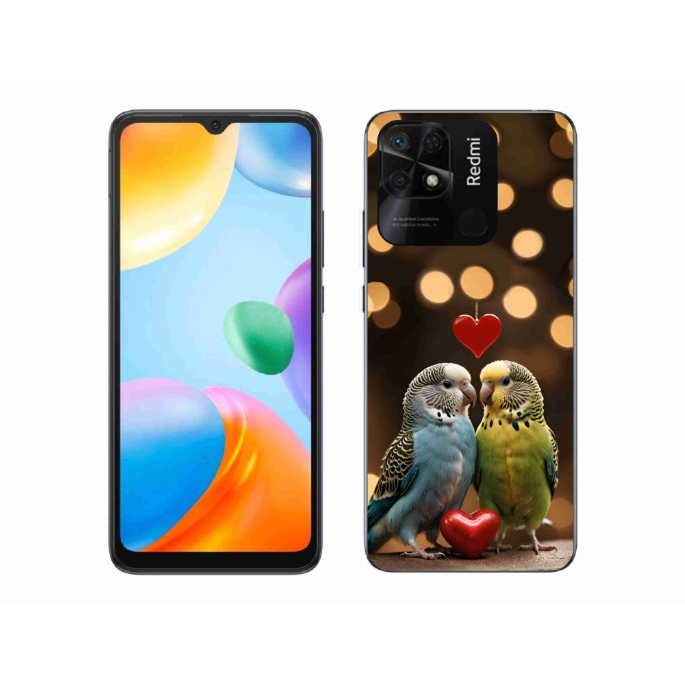 Gélový kryt mmCase na Xiaomi Redmi 10C - zamilovaní papagáje