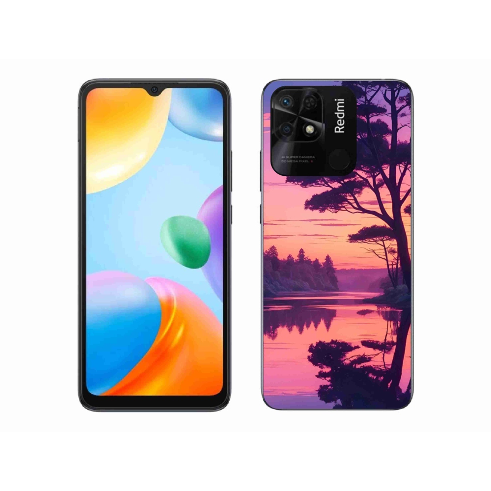 Gélový kryt mmCase na Xiaomi Redmi 10C - západ slnka nad jazerom