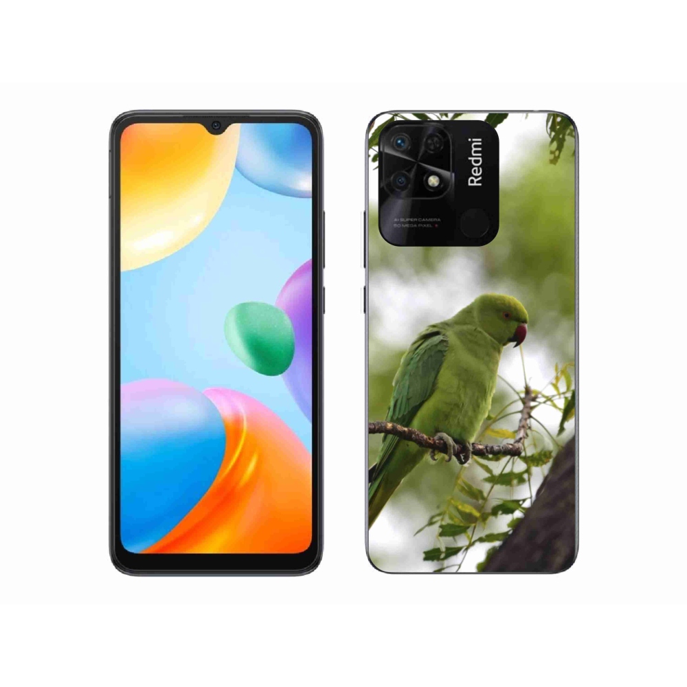 Gélový kryt mmCase na Xiaomi Redmi 10C - zelený papagáj