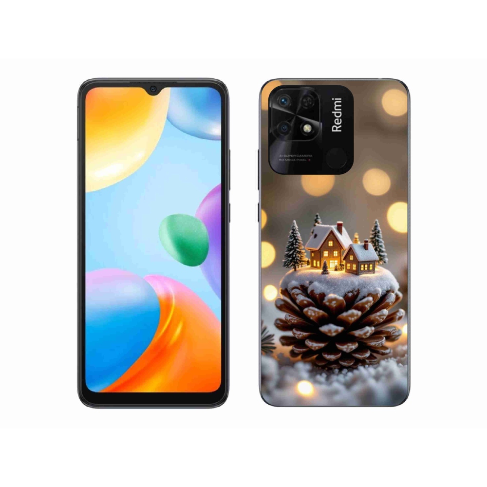 Gélový kryt mmCase na Xiaomi Redmi 10C - zimná dedinka