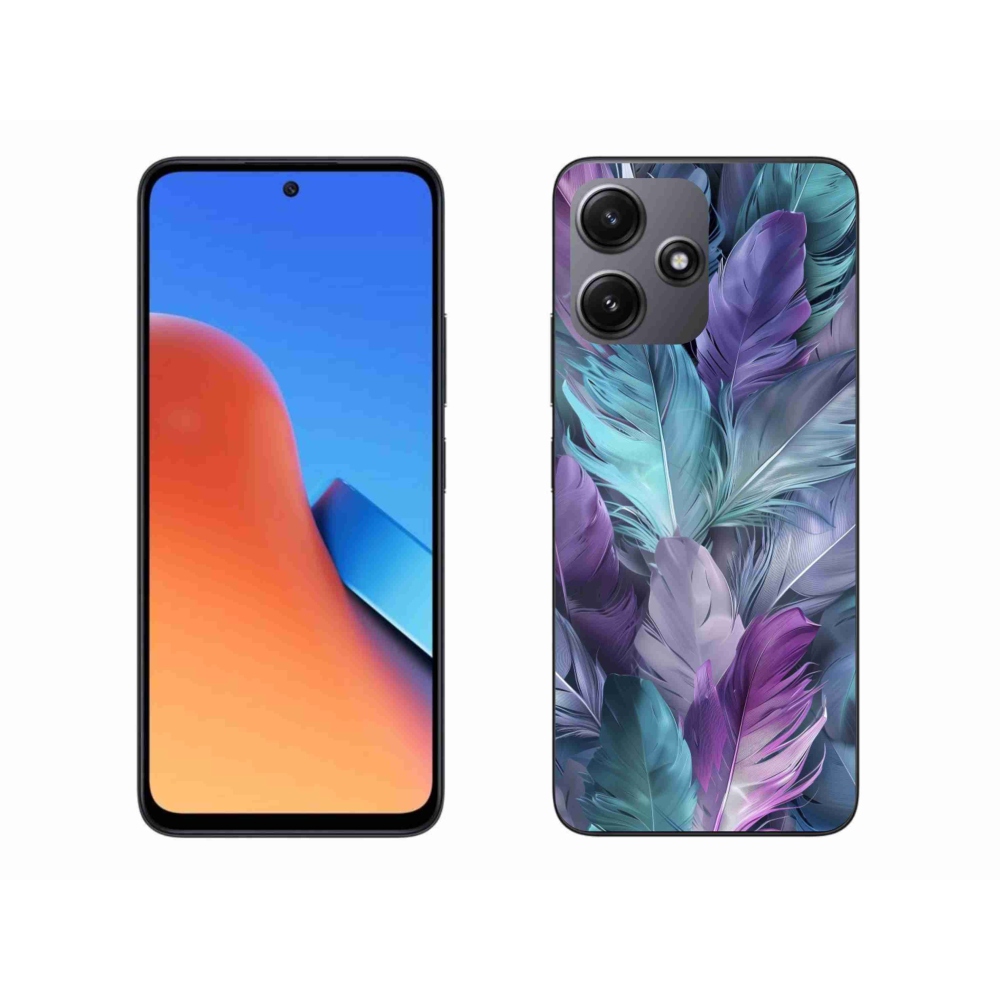 Gélový kryt mmCase na Xiaomi Redmi 12 5G - farebné perie 2