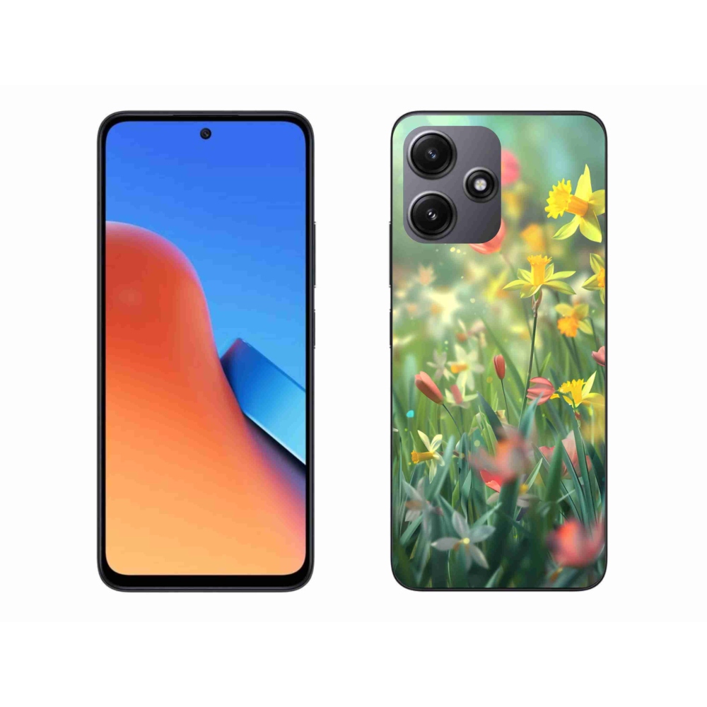 Gélový kryt mmCase na Xiaomi Redmi 12 5G - jarné kvety