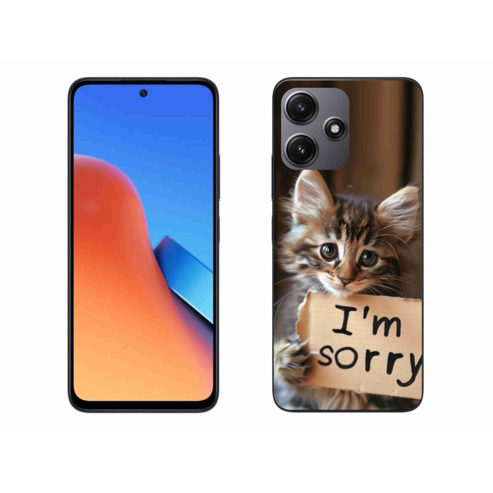 Gélový kryt mmCase na Xiaomi Redmi 12 5G - mačacie ospravedlnenie