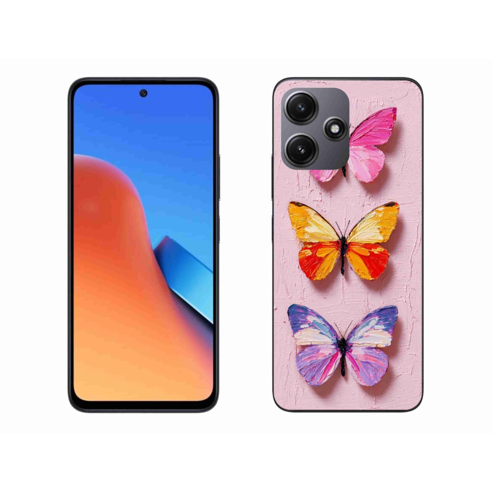 Gélový kryt mmCase na Xiaomi Redmi 12 5G - motýlia trojica