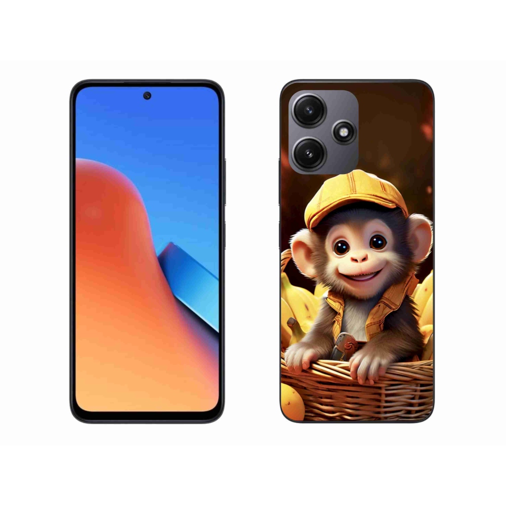 Gélový kryt mmCase na Xiaomi Redmi 12 5G - opice v košíku