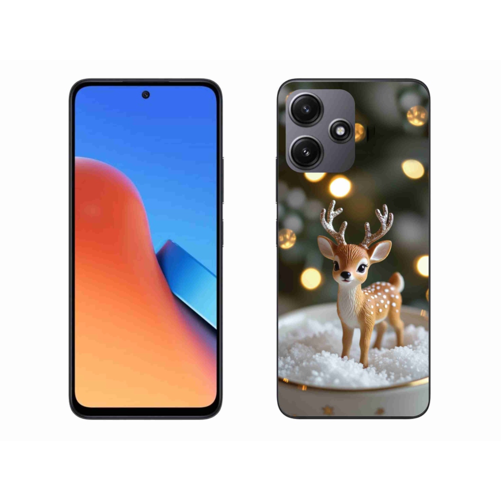 Gélový kryt mmCase na Xiaomi Redmi 12 5G - roztomilý vianočný jeleň