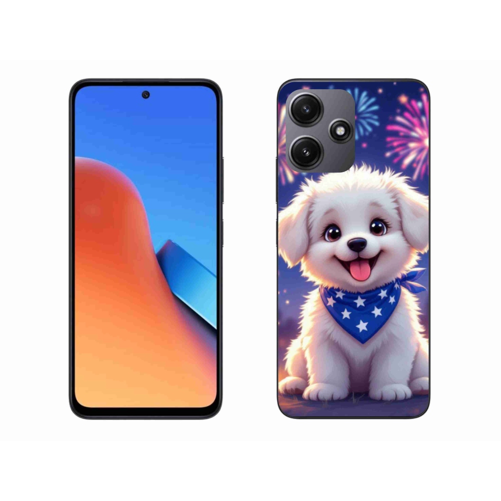 Gélový kryt mmCase na Xiaomi Redmi 12 5G - slávnostné šteňa