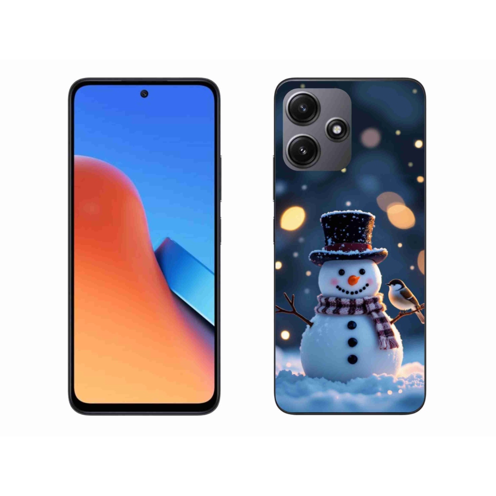 Gélový kryt mmCase na Xiaomi Redmi 12 5G - vianočný snehuliak