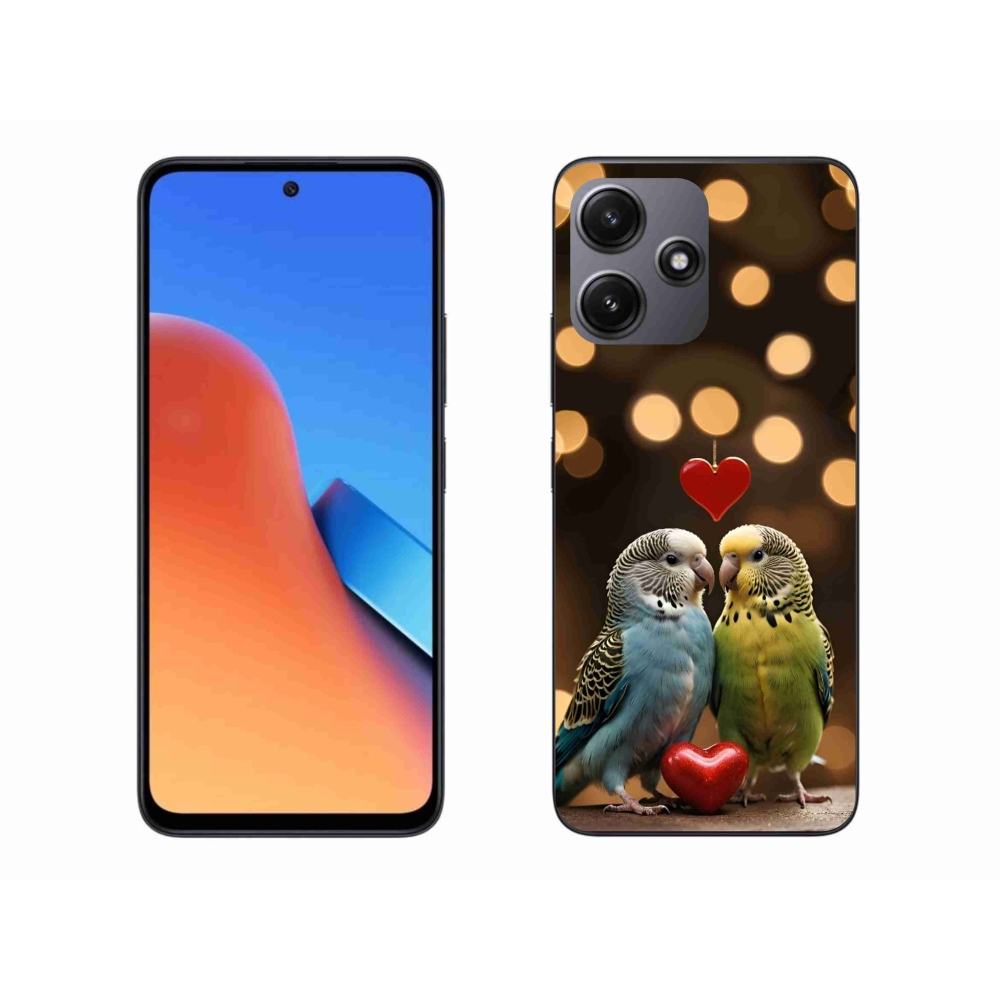 Gélový kryt mmCase na Xiaomi Redmi 12 5G - zamilovaní papagáje