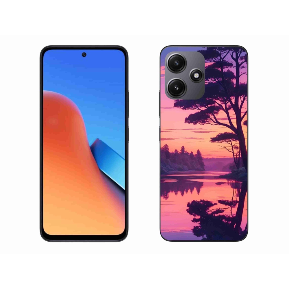 Gélový kryt mmCase na Xiaomi Redmi 12 5G - západ slnka nad jazerom