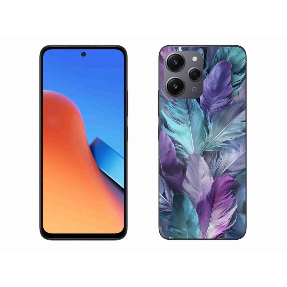 Gélový kryt mmCase na Xiaomi Redmi 12 - farebné perie 2