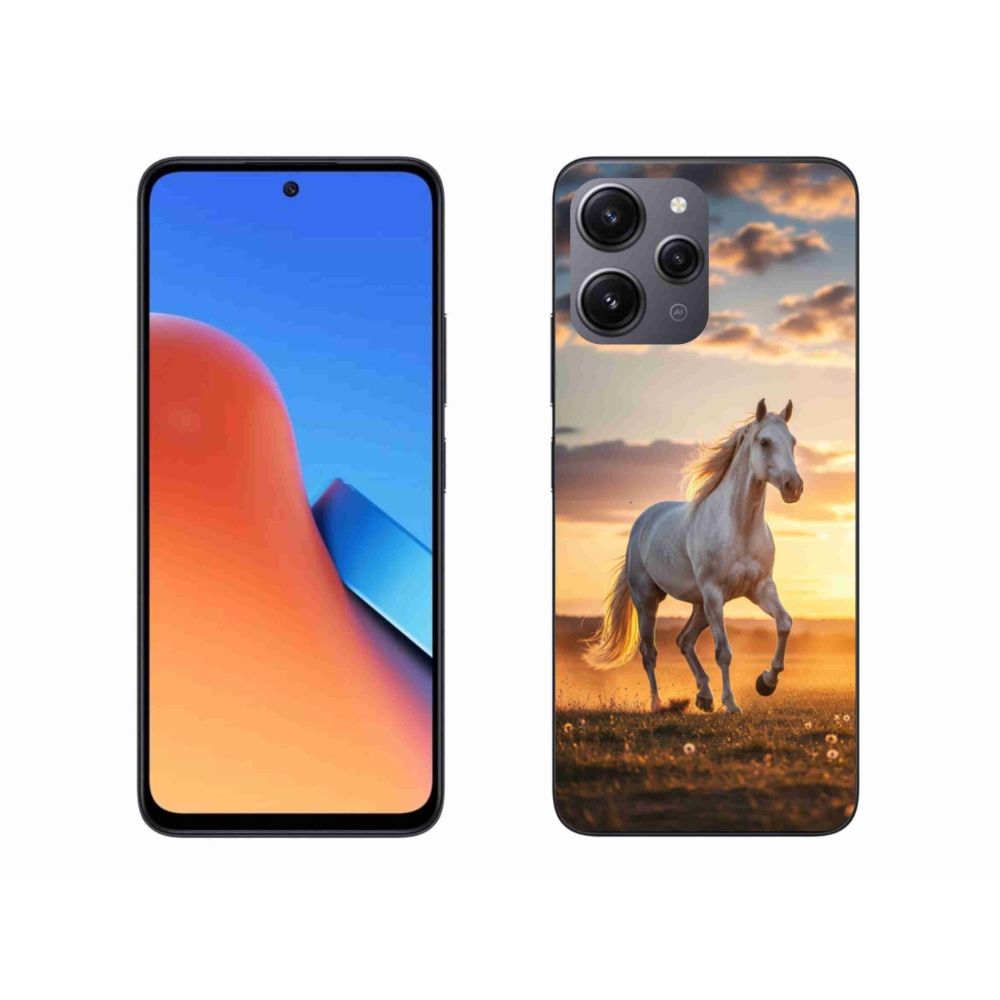 Gélový kryt mmCase na Xiaomi Redmi 12 - bežiaci biely kôň 2