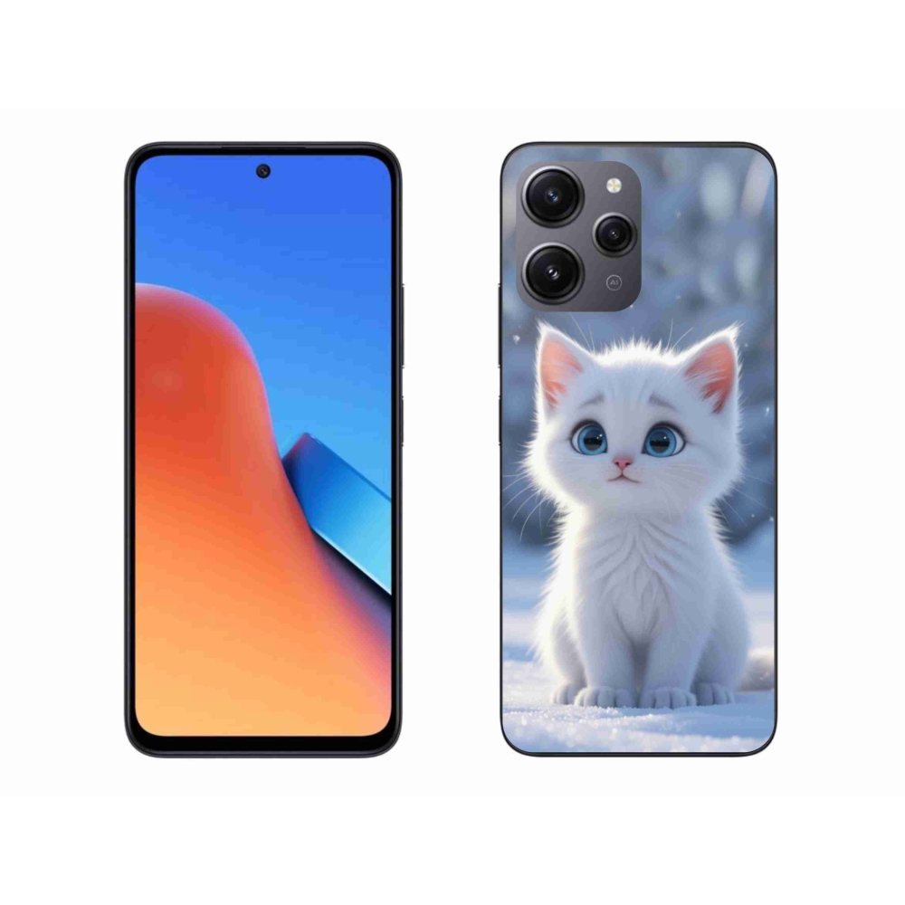 Gélový kryt mmCase na Xiaomi Redmi 12 - biele mačiatko 3