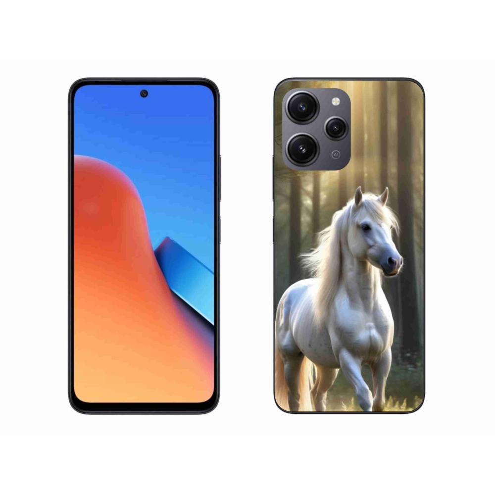 Gélový kryt mmCase na Xiaomi Redmi 12 - biely kôň 3