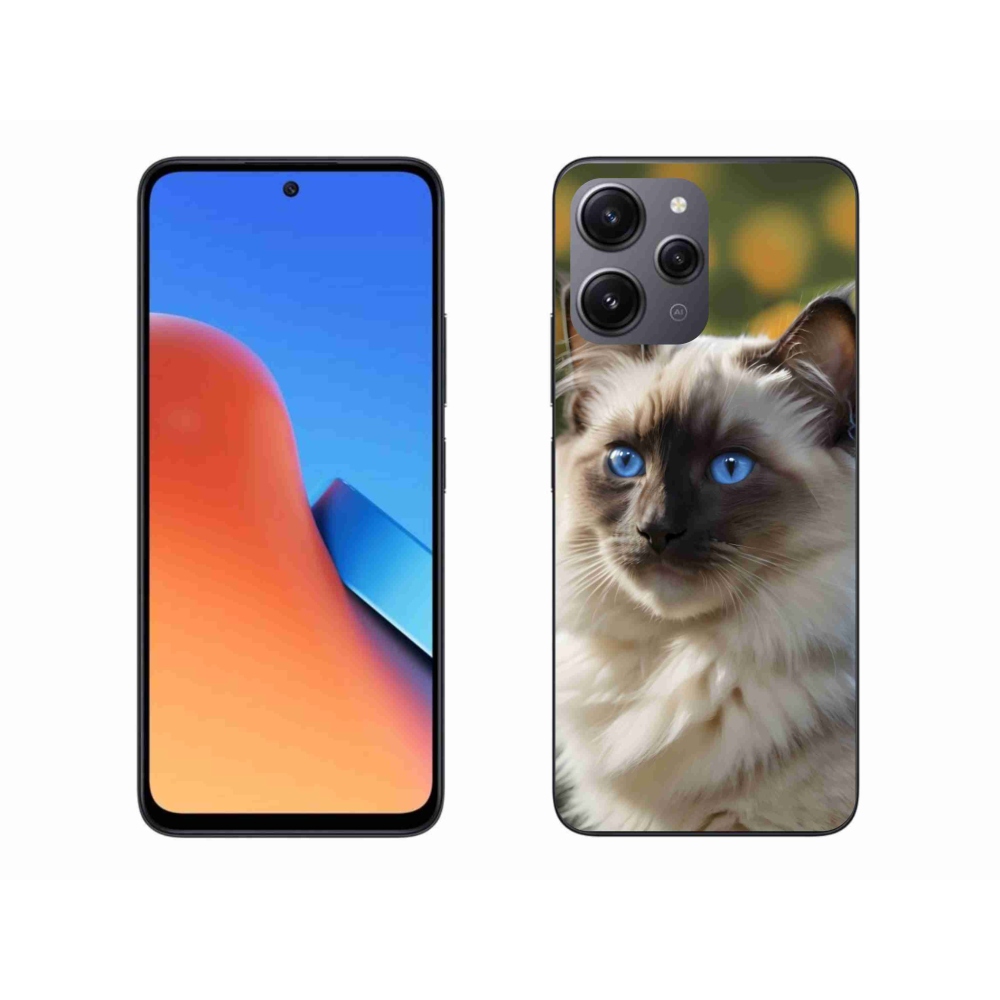 Gélový kryt mmCase na Xiaomi Redmi 12 - biely ragdoll