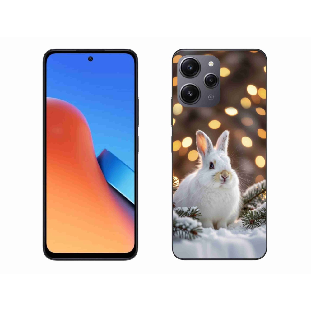 Gélový kryt mmCase na Xiaomi Redmi 12 - biely zajac