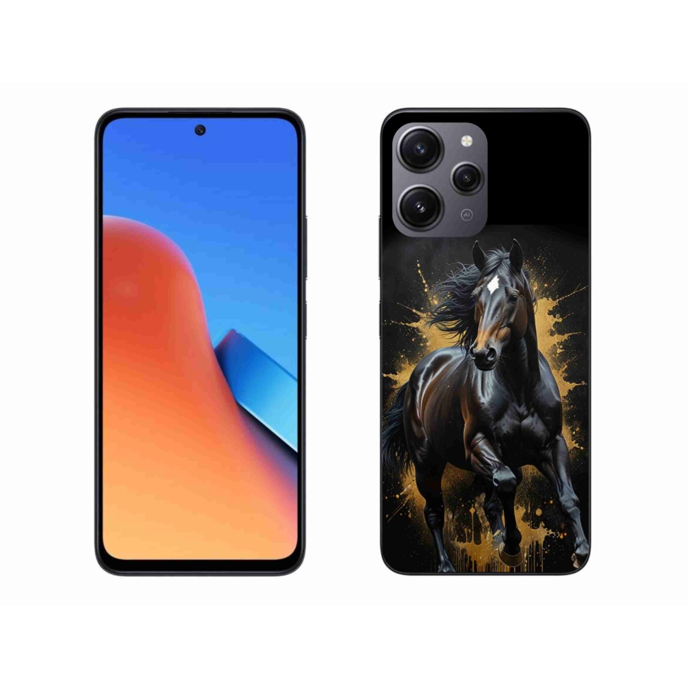 Gélový kryt mmCase na Xiaomi Redmi 12 - elegantný čierny žrebec