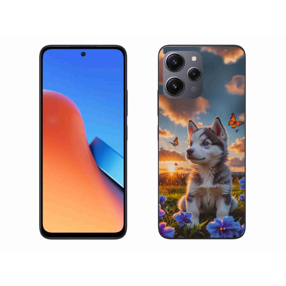 Gélový kryt mmCase na Xiaomi Redmi 12 - husky pri západe slnka