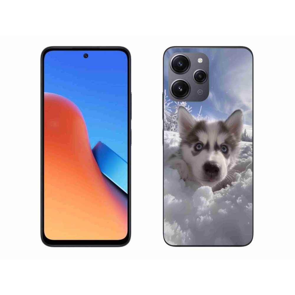 Gélový kryt mmCase na Xiaomi Redmi 12 - husky v snehu