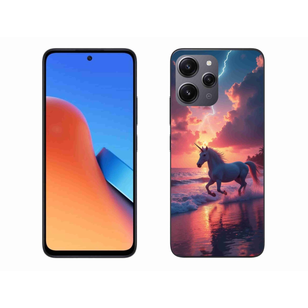 Gélový kryt mmCase na Xiaomi Redmi 12 - jednorožec na pláži