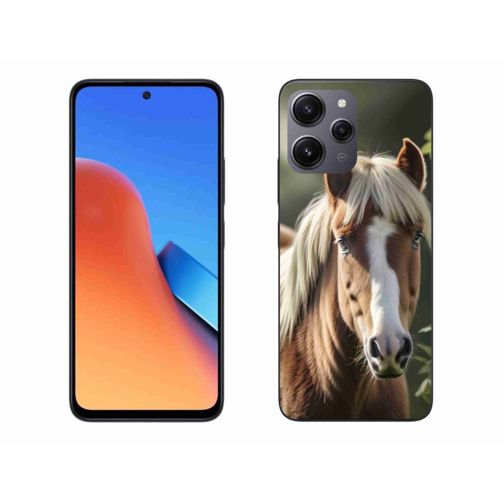 Gélový kryt mmCase na Xiaomi Redmi 12 - kôň so svetlou hrivou