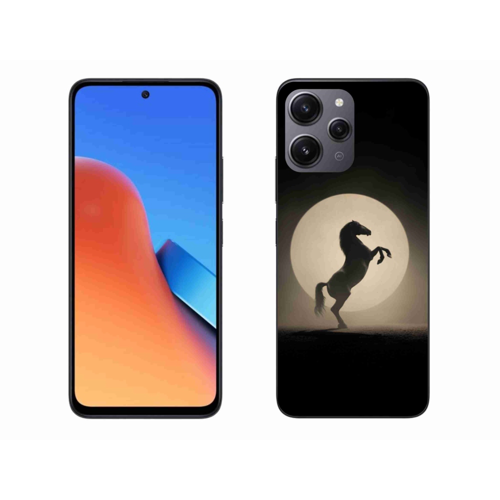 Gélový kryt mmCase na Xiaomi Redmi 12 - kôň v siluete