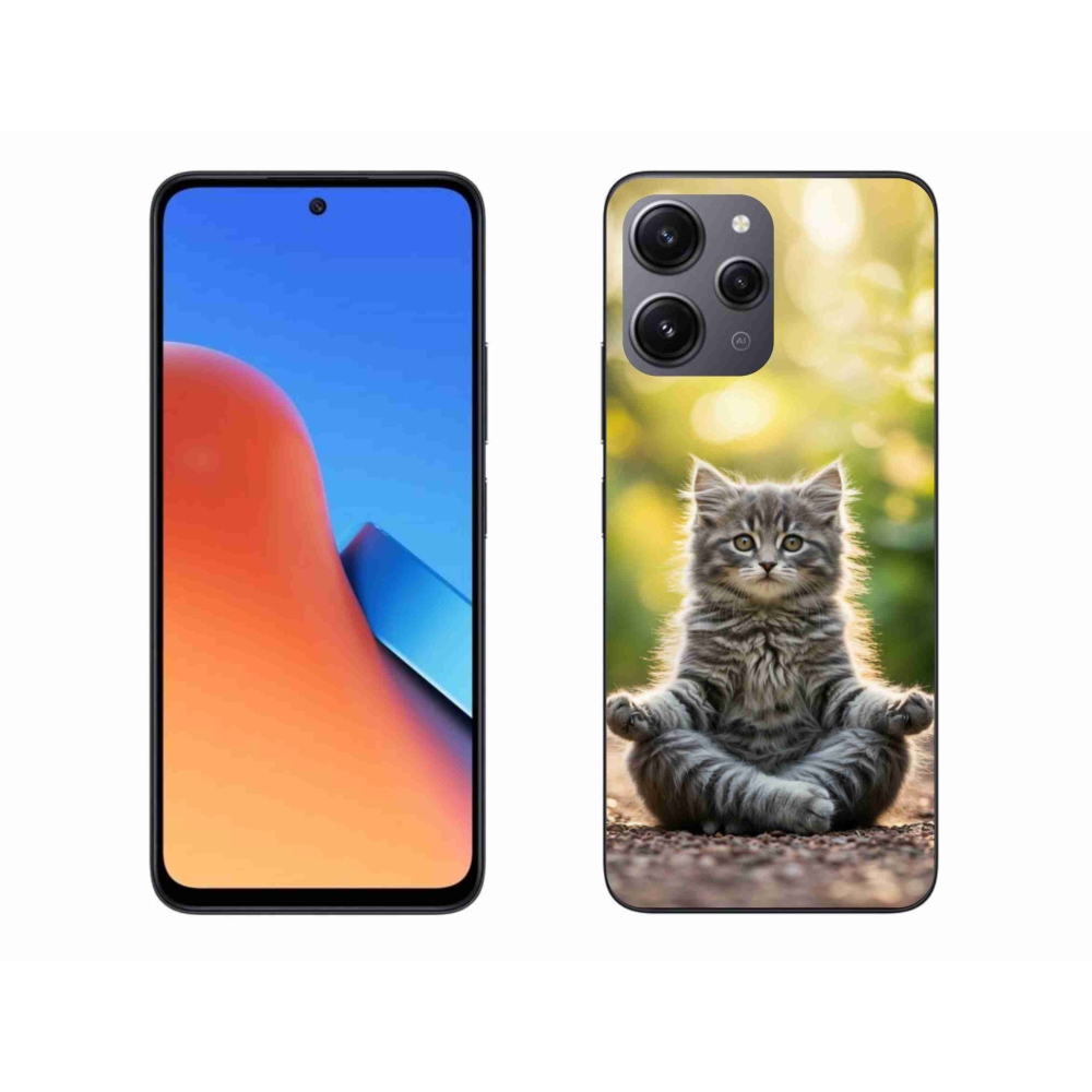 Gélový kryt mmCase na Xiaomi Redmi 12 - meditujúce mačiatko