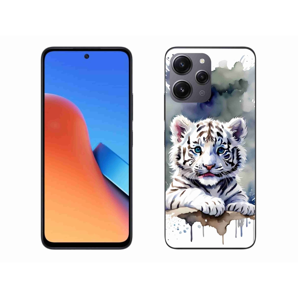 Gélový kryt mmCase na Xiaomi Redmi 12 - mláďa bieleho tigra