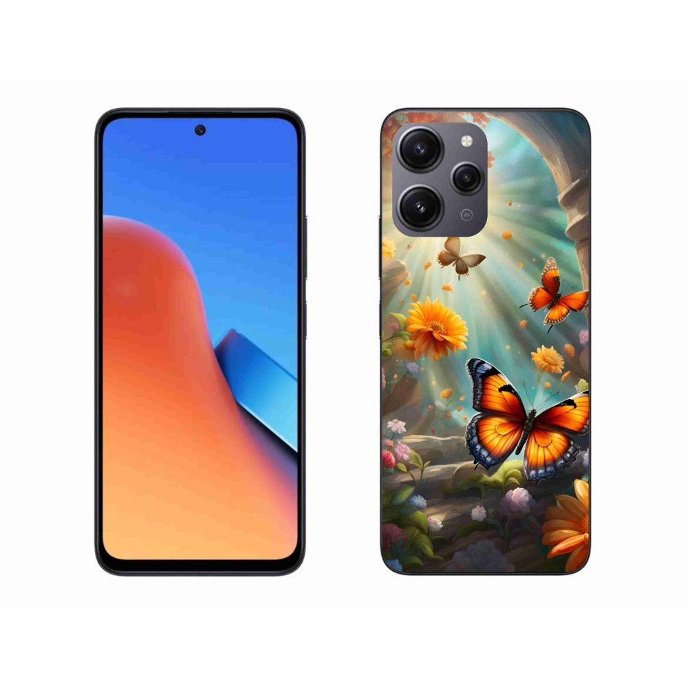 Gélový kryt mmCase na Xiaomi Redmi 12 - motýlia záhrada 2