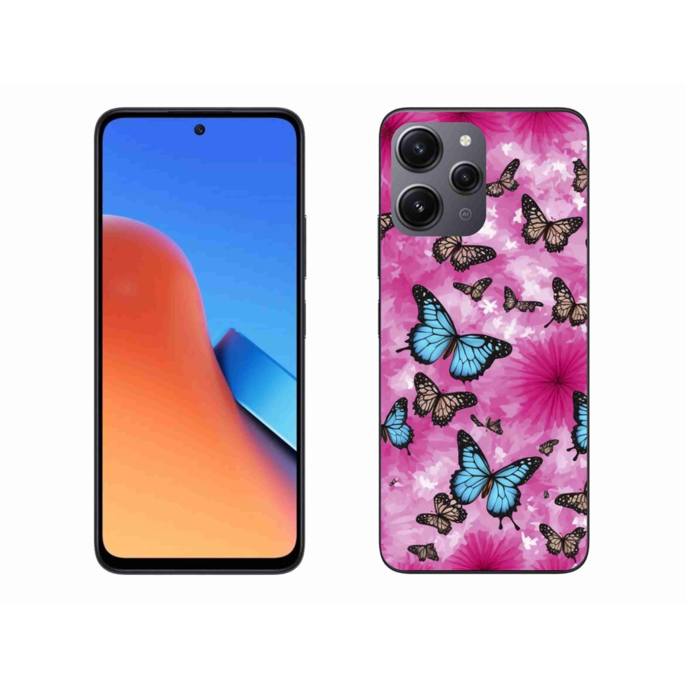 Gélový kryt mmCase na Xiaomi Redmi 12 - motýlia záhrada