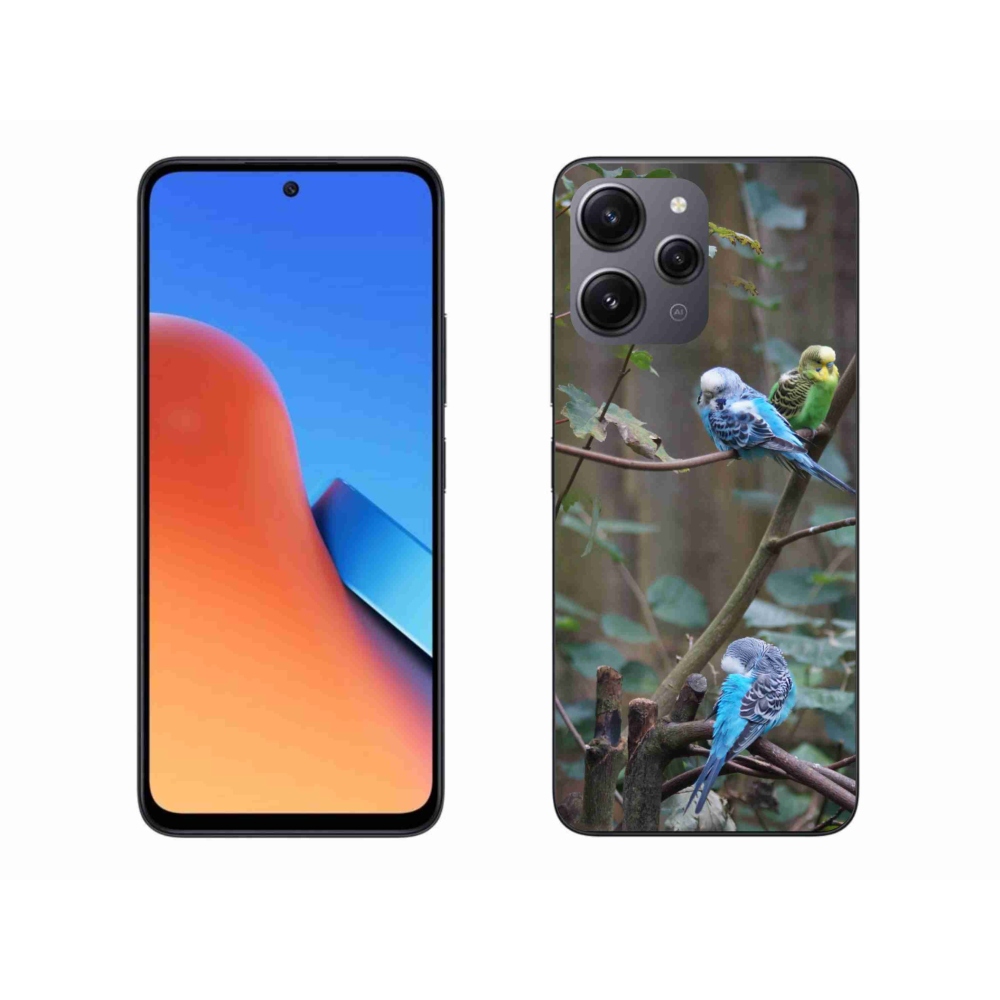 Gélový kryt mmCase na Xiaomi Redmi 12 - papagáje na vetve