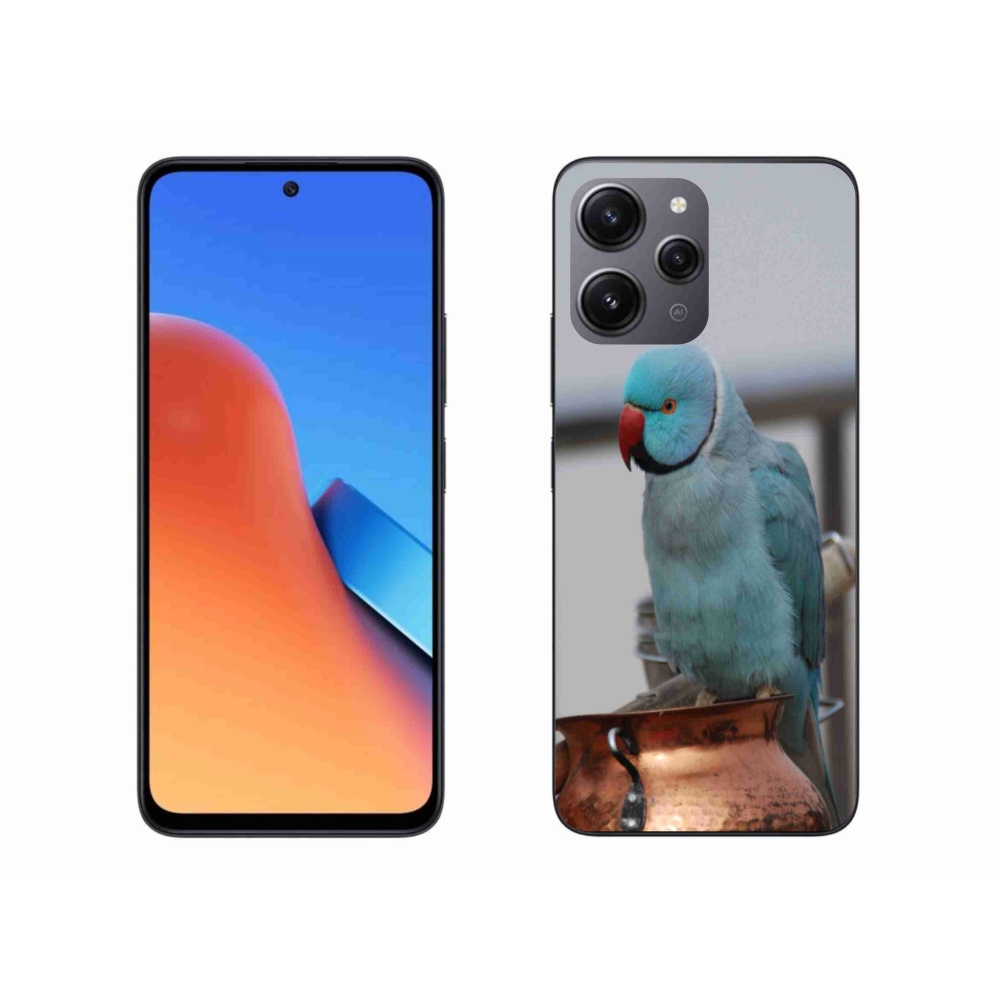 Gélový kryt mmCase na Xiaomi Redmi 12 - papagáj Alexandr modrý